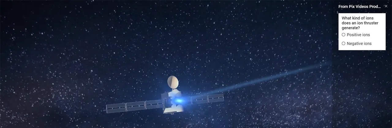 Colloid Thruster explainer video card