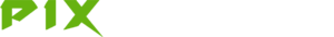 Pix Videos' green & white logo