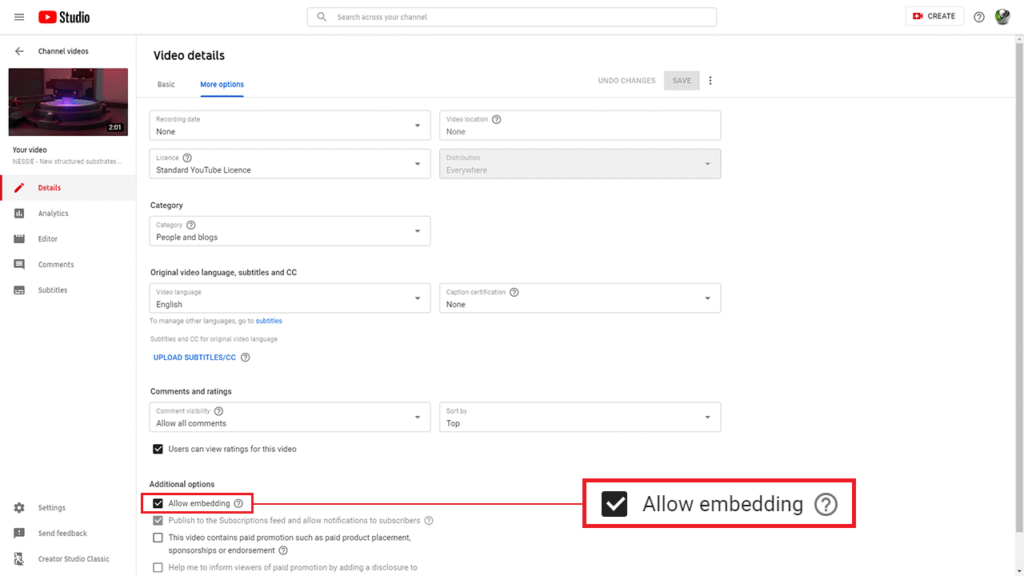 Allow embedding